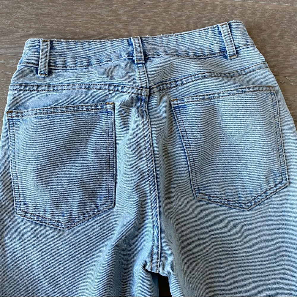 NEED Supply Straight Leg High Rise Jeans Size 27 Light Wash Denim Made in USA - Picture 9 of 10